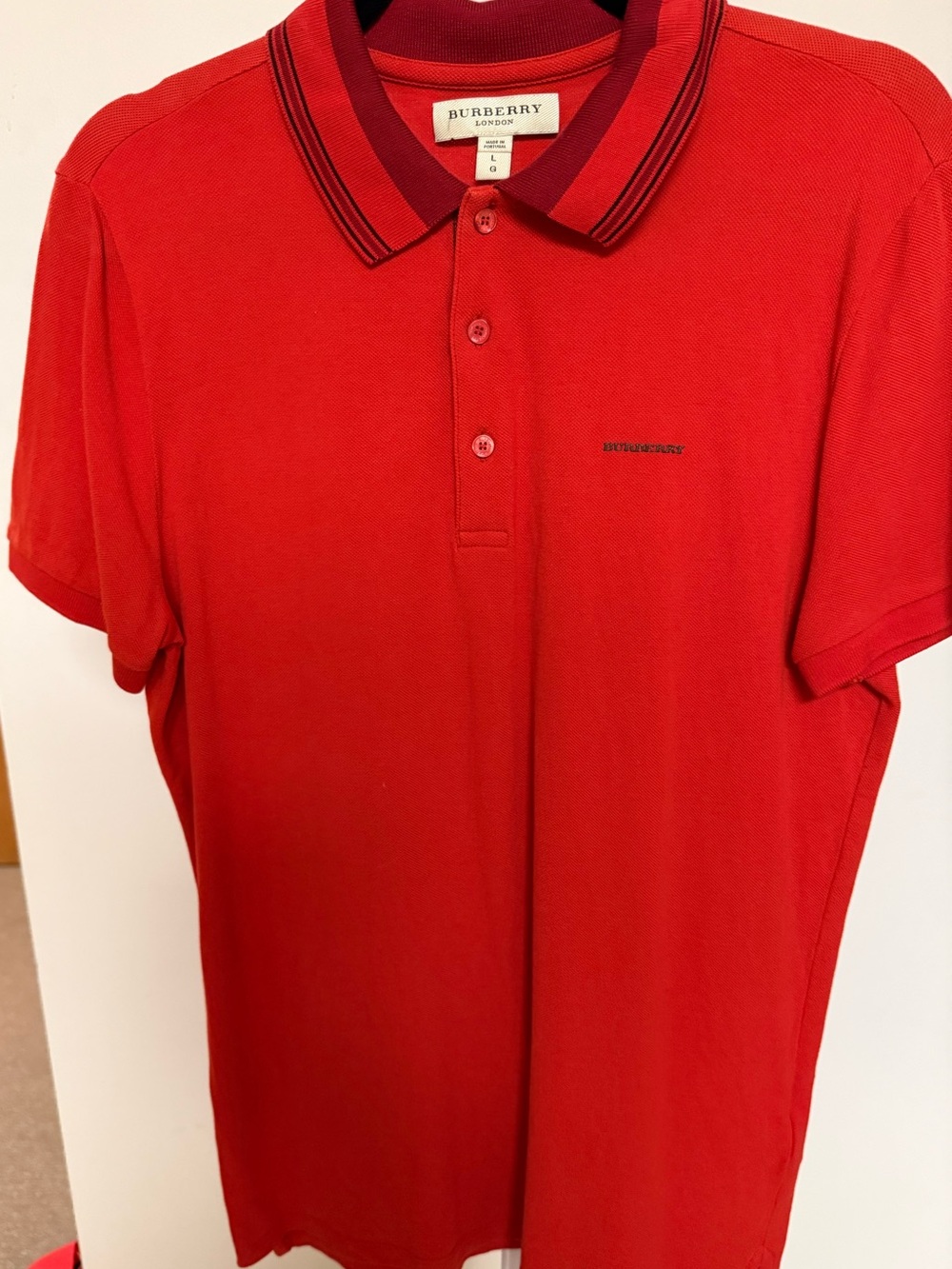 Burberry Men’s Bright Red Polo